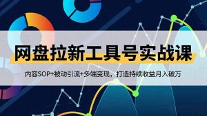 网盘拉新工具号实战课，内容SOP+被动引流+多端变现，打造持续收益月入破万-世康聊项目