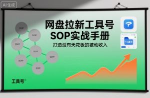 网盘拉新工具号SOP实战手册，打造没有天花板的被动收入-世康聊项目