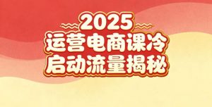 2025小红书运营电商课:新手实战+冷启动+流量揭秘-世康聊项目