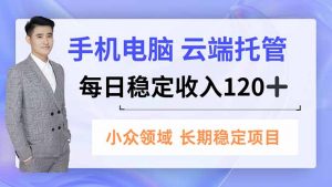 手机、电脑云端托管，每日稳定收入120+，小众领域长期稳定-世康聊项目