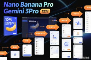 Nano Banana Pro Gemini 3Pro,最新创作实战课,12节实战向技术流,职场降维打击-世康聊项目
