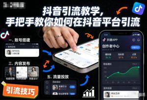 抖音引流教学,手把手教你如何在抖音平台引流-世康聊项目