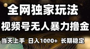 年底最新独家视频号无人直播撸礼物,小白也能轻松日入1k+,长期稳定,可批量复制【揭秘】-世康聊项目