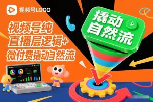 视频号纯直播底层逻辑+微付费撬动自然流-世康聊项目