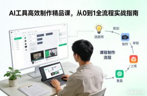AI工具高效制作精品课，从0到1全流程实战指南-世康聊项目