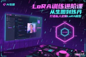 LoRA训练进阶课，从生图到炼丹，打造私人定制LoRA模型-世康聊项目