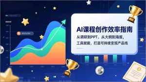AI课程创作效率指南，从调研到PPT、从大纲到海报，工具赋能，打造可持续变现产品线-世康聊项目