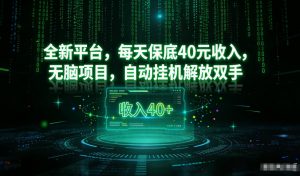 最新看广平台，每天保底30-4米，无脑项目，自动挂G解放双手【揭秘】-世康聊项目