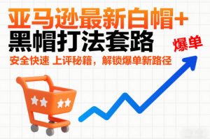 亚马逊最新白帽+黑帽打法套路，安全快速上评秘籍，解锁爆单新路径-世康聊项目