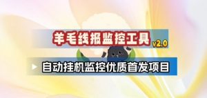 羊毛线报监控_2.0版本，薅羊毛人手一套，自动监控优质首发项目-世康聊项目