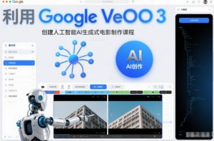 利l用Google Veo 3创建人工智能AI生成式电影制作课程，使用人工智能的力量创建令人惊叹的视频-世康聊项目