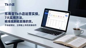 东南亚Tk小店运营实操，7大实用方法，精准找到能卖爆的货。不讲虚理论，立即能上手的实操动作-世康聊项目