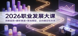 2026职业发展大课：洞察趋势+解析赛道+落地模型，迈向确定性未来-世康聊项目