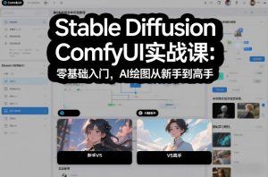 Stable Diffusion ComfyUI实战课：零基础入门，AI绘图从新手到高手-世康聊项目