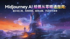 Midjourney AI绘画从零精通指南：提示词工程，风格探索，高效出图，开启创作革命-世康聊项目