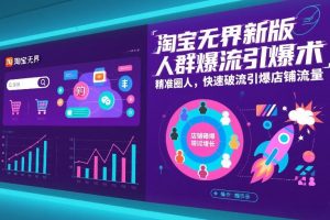 淘宝无界新版人群爆流引爆术，精准圈人，快速破流引爆店铺流量-世康聊项目