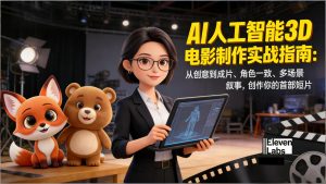 AI人工智能3D电影制作实战指南：从创意到成片、角色一致、多场景叙事，创作你的首部短片-世康聊项目