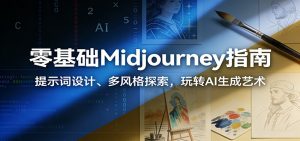 零基础Midjourney指南：提示词设计、多风格探索，玩转AI生成艺术-世康聊项目