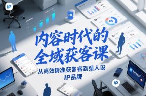 内容时代的全域获客课，从高效精准获客到强人设IP品牌-世康聊项目