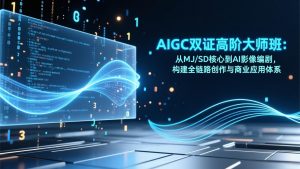 AIGC双证高阶大师班：从MJ/SD核心到AI影像编剧，构建全链路创作与商业应用体系-世康聊项目