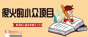 一直都很火的小众项目，抓住应届生求职痛点，这个小众项目年入几十万的底层逻辑-世康聊项目