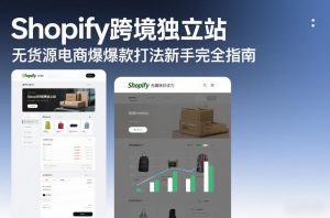 Shopify跨境独立站无货源电商爆款打法新手完全指南-世康聊项目