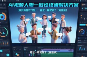 AI视频人物一致性终极解决方案(含多角色对口型)，看这一篇就够了(完整版)-世康聊项目