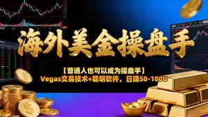 AI美金操盘手技术【普通人也可以成为操盘手】Vegas交易技术+聪明软件，日赚50-100U-世康聊项目