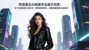 性感美女AI绘画专业提示词库：近千张成品图+提示词，直接复制使用，出图质量媲美专业画师-世康聊项目