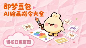 即梦豆包AI绘画指令大全：海量关键词库一键复制，出图效率提升10倍，轻松日更百图-世康聊项目