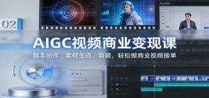 AIGC视频商业变现课：脚本创作、素材生成、剪辑，轻松做商业视频接单-世康聊项目