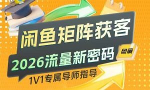 闲鱼矩阵获客，2026流量新密码，只要闲鱼还在，你的行业就有无限精准的客源-世康聊项目
