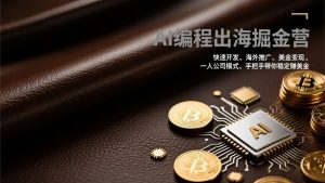 AI编程出海掘金营：快速开发、海外推广、美金变现，一人公司模式，手把手带你稳定赚美金-世康聊项目