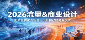 2026流量&商业设计，把流量转化为留量，设计自己的商业模式-世康聊项目