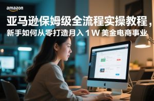 亚马逊保姆级全流程实操教程，新手如何从零打造月入1W美金电商事业-世康聊项目