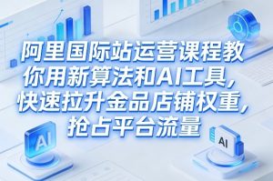 阿里国际站运营课程，教你用新算法和AI工具，快速拉升金品店铺权重，抢占平台流量(更新2026)-世康聊项目