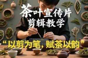 茶叶宣传片剪辑教学，以剪为笔，赋茶以韵，新手也能拍出高级感-世康聊项目
