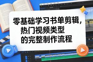 零基础学习书单剪辑,热门视频类型的完整制作流程(更新2026)-世康聊项目