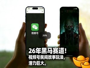 26年黑马赛道，视频号民间故事类玩法，潜力巨大，每日收益超5张-世康聊项目