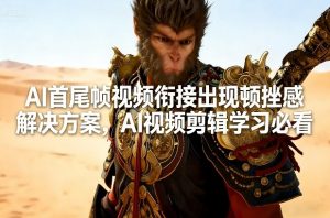 AI首尾帧视频衔接出现顿挫感解决方案，AI视频剪辑学习必看-世康聊项目