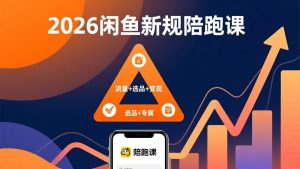 2026闲鱼高阶陪跑课全新上线,带你吃透新规玩转选品流量,从零搭建稳定变现盈利体系-世康聊项目
