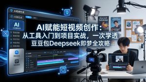 AI赋能短视频创作:从工具入门到项目实战,一次学透豆包Deepseek即梦全攻略-世康聊项目