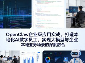 OpenClaw企业级应用实战,打造本地化AI数字员工,实现大模型与企业本地业务场景的深度融合(更新0329)-世康聊项目