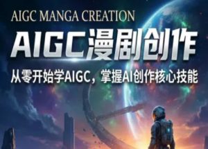 AIGC精品漫剧创作全流程解析,S级漫剧教学,从零开始学AIGC漫剧创作-世康聊项目