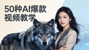 50种AI爆款视频教学:影视级古诗词+治愈萌宠+山海经蛟龙,高阶宝典商业落地-世康聊项目