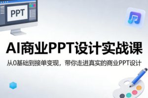 AI商业PPT设计实战课，从0基础到接单变现，带你走进真实的商业PPT设计-世康聊项目