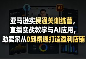 亚马逊实操通关训练营,直播实战教学与AI应用,助卖家从0到精通打造盈利店铺(更新4月2日)-世康聊项目