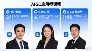 AIGC应用师课程，覆盖了AI技术的理论基础、实际应用、以及未来发展趋势-世康聊项目