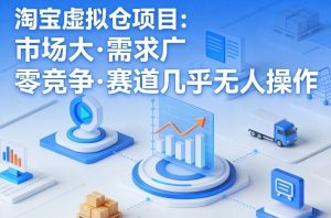 淘宝虚拟仓项目，市场大，需求广，零竞争，赛道几乎没人操作(更新0410)-世康聊项目