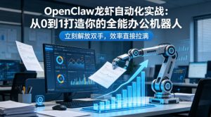 OpenClaw龙虾自动化实战:从0到1打造你的全能办公机器人,立刻解放双手,效率直接拉满-世康聊项目